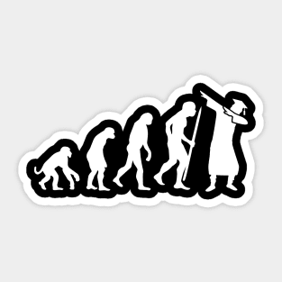 Evolution dab dabbing graduation college student Sticker